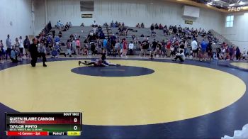 55 lbs Round 1 - Queen Blaire Cannon, Unattached vs Taylor Pipito, Delta Wrestling Club Inc.