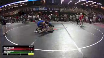 2A 126 lbs Cons. Round 1 - Jace Brown, Okeechobee vs Riley Girgis, Middleburg