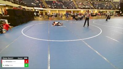 7th - 8th grade - 88 Champ. Round 2 - Landon Wheelan, Moen Wrestling Academy vs Hunter Miller, Iowa