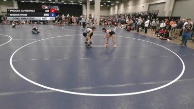 120 lbs Cons. Quarters - Winter West, Mat Demon Wrestling Club vs Phoebe Gutierrez, Adams City Wrestling