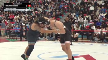 285 lbs Semifinal - Benjamin Young, Desert Oasis vs Nico Mercado, Silverado