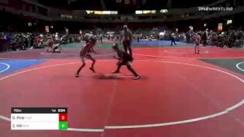 78 lbs Quarterfinal - David Pina, Thorobred WC vs Zaiden Hill, Nevada Elite