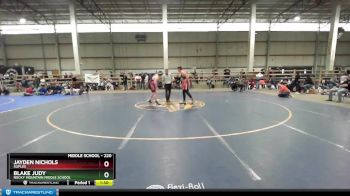 220 lbs Round 4 - Jayden Nichols, Suples vs Blake Judy, Rocky Mountain Middle School