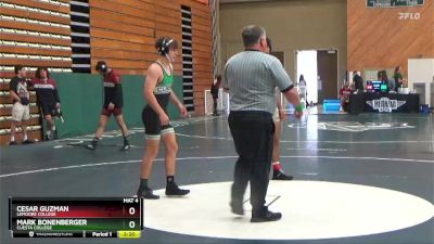 141 lbs Cons. Semi - Cesar Guzman, Lemoore College vs Mark Bonenberger, Cuesta College