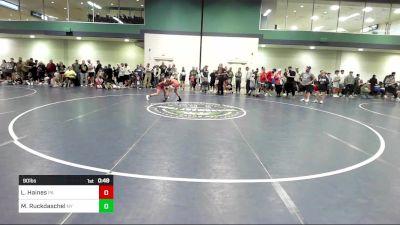 90 lbs Consi Of 8 #1 - Lincoln Haines, PA vs Michael Ruckdaschel, NY