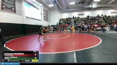 155 lbs Quarterfinal - Daisy Padilla, Arapahoe vs Catalina DeHerrera, Denver North