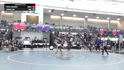 100 lbs Semifinal - Isha Khanna, Westhill vs Emme Lim, New Milford