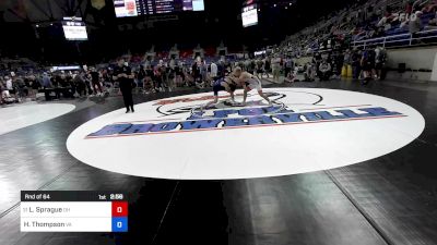 144 lbs Rnd Of 64 - Liam Sprague, OH vs Hayden Thompson, VA