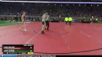 D2-125 lbs Cons. Round 1 - Luke Nelson, Bloomfield Hills Brother Rice vs Lane Huizar, Bay City John Glenn