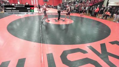 138 lbs Champ. Round 2 - Jeremy Huf, Lombard (MONTINI) vs Daniel Zuehlke, Crystal Lake (CENTRAL)
