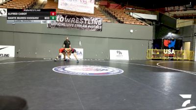 Junior Boys - 126 lbs Cons. Round 1 - Alfred Cabot vs Dante Mares-Vasquez, Maria Carrillo High School Wrestling