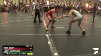 130 lbs Cons. Round 3 - Ricky Sousa, Team Impact vs Logan Carstensen, Arsenal WC