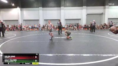 72 lbs Round 2 (10 Team) - Kolt Palmer, Untouchables vs Valen King, Bandits