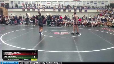 165 lbs Quarters & 1st Wb (16 Team) - Owen Blackwell, Allatoona vs Micah Wood, Thomas County Central HS