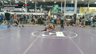 147 lbs Rr Rnd 2 - Brayden McLaughlin, Kraken Red - HSC vs Landyn Shaffer, Homegrown - HSC