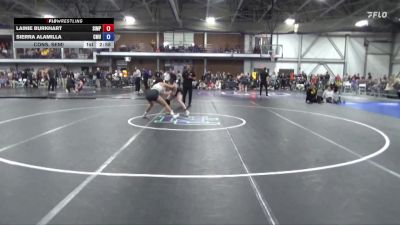 124 lbs Cons. Semi - Lainie Burkhart, Simpson vs Sierra Alamilla, Central Methodist University