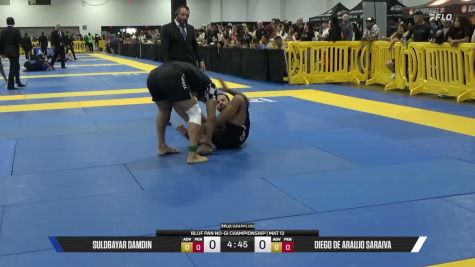 Diego De Araujo Saraiva vs Suldbayar Damdin 2026 Pan IBJJF Jiu-Jitsu No-Gi Championship