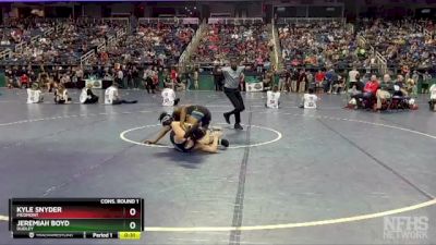 3A 138 lbs Cons. Round 1 - Kyle Snyder, Piedmont vs Jeremiah Boyd, Dudley