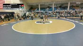 150 lbs Cons. Round 2 - Billy Velarde, Lander Valley vs McCoy Milek, Lander Valley