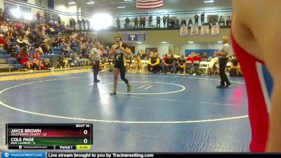 157 lbs 2nd Wrestleback (8 Team) - Roman Coley, East Laurens vs LT Faust, Oglethorpe County