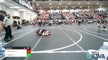 73 lbs Quarterfinal - Tripp Hardison, Verdigris Youth Wrestling vs Klay Adams, Miami Takedown Club