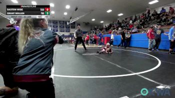 52 lbs Round Of 16 - Daxton Wise, Tecumseh Youth Wrestling vs Grant Mullen, Perry Wrestling Academy