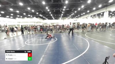 49 lbs Consolation - Patrick Prado, Stout Wrestling Academy vs Mika Abeel, Team Aggression