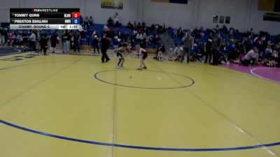 53 lbs Champ. Round 5 - Tommy Gunn, Bear Lake Wrestling Club vs Preston English, McCall Wrestling Club