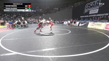 2A/1A Boys 138 Cons. Semi - Tegan Slavens, Nestucca Boys vs Jaycen Marois, North Douglas / Elkton Boys