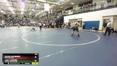 285 lbs Champ. Round 1 - Cain Casarez, Turtle Lake/Clayton vs Julius Mayberry, Northwestern