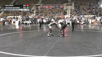 6A 150 lbs Semifinal - Noah Davis, Brookwood Jr-Sr vs Zakyrion Matthews, Wetumpka