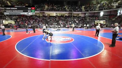 155 lbs Quarterfinal - Bianca Barbarossi, West Forsyth vs Leah Jordan, Sequoyah
