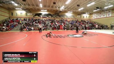 75 lbs Round 1 - Lincoln Newton, Ascend Wrestling Academy vs Jagger Baublits, Team Aggression Wrestling Club