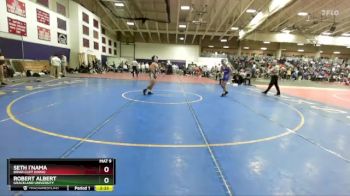 125 lbs Cons. Round 4 - Robert Albert, Graceland University vs Seth I`nama, Briar Cliff (Iowa)