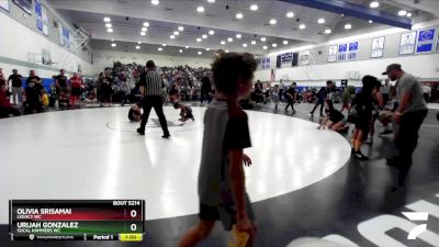 71 lbs Quarterfinal - Urijah Gonzalez, SoCal Hammers WC vs Olivia Srisamai, Legacy WC