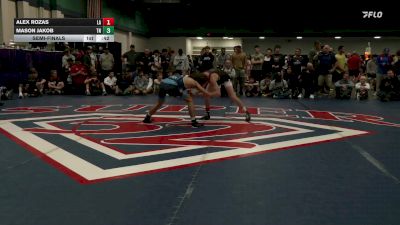 120 lbs Semifinal - Alex Rozas, LA vs Mason Jakob, TN