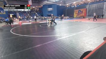 115 lbs Champ. Round 2 - Emelly Diaz Santos, Morris Hills vs Megan Rooney, Northfield Mt Hermon