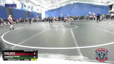 67 lbs Quarterfinal - Finnegan McGee, Olathe Raptor vs Nash White, SW Timberwolves