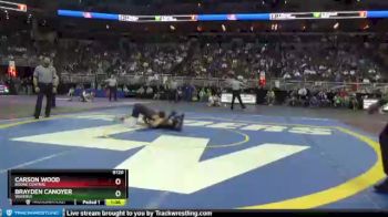 Quarterfinal - Carson Wood, Boone Central vs Brayden Canoyer, Waverly