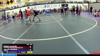 165 lbs Cons. Round 1 - Denny Allgood, Bloomington South Wrestling Club vs Malaki Johnson, Indiana