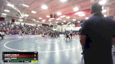 132 lbs Cons. Round 3 - Albert Camillo, Imperial High School vs Mario Farias, Southwest