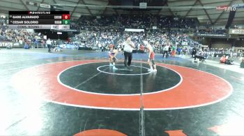 Boys 2A 138 lbs Cons. Round 1 - Gabe Alvarado, W. F. West vs Cesar Solorio, Ridgefield