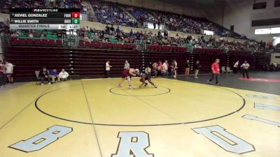 215 lbs Quarterfinal - Xeviel Gonzalez, Fountain Inn vs Willie Smith, Dreher