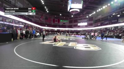 165 lbs Cons. Round 5 - Waylon Mors, Owyhee vs Noah Rowe, Kuna