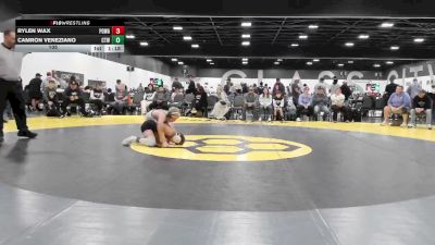 105 lbs Quarterfinals (8 Team) - Rylen Wax, POWA vs Camron Veneziano, CT Whale