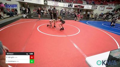 61 lbs Rr Rnd 2 - Phoenix Wright, Caney Valley Wrestling vs Teagan Eichhorn, Vinita Kids Wrestling