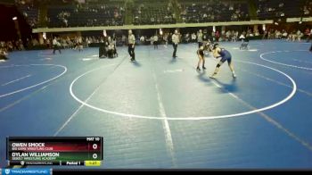 95 lbs Quarterfinal - Owen Smock, Big Game Wrestling Club vs Dylan Williamson, Sebolt Wrestling Academy