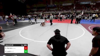 62 lbs Consi Of 8 #2 - Alex Herrera, Pomona Elite vs Paislee Luark, Bald Eagle WC