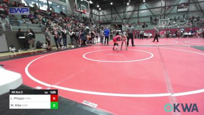 57 lbs Rr Rnd 3 - Lennon Phipps, Hilldale Youth Wrestling Club vs Melissavette Alba, SARfit