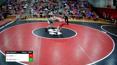 170 lbs Cons. Round 4 - Wyatt Morrison, Belle Vernon Area vs Evan Leone, McKeesport Junior High